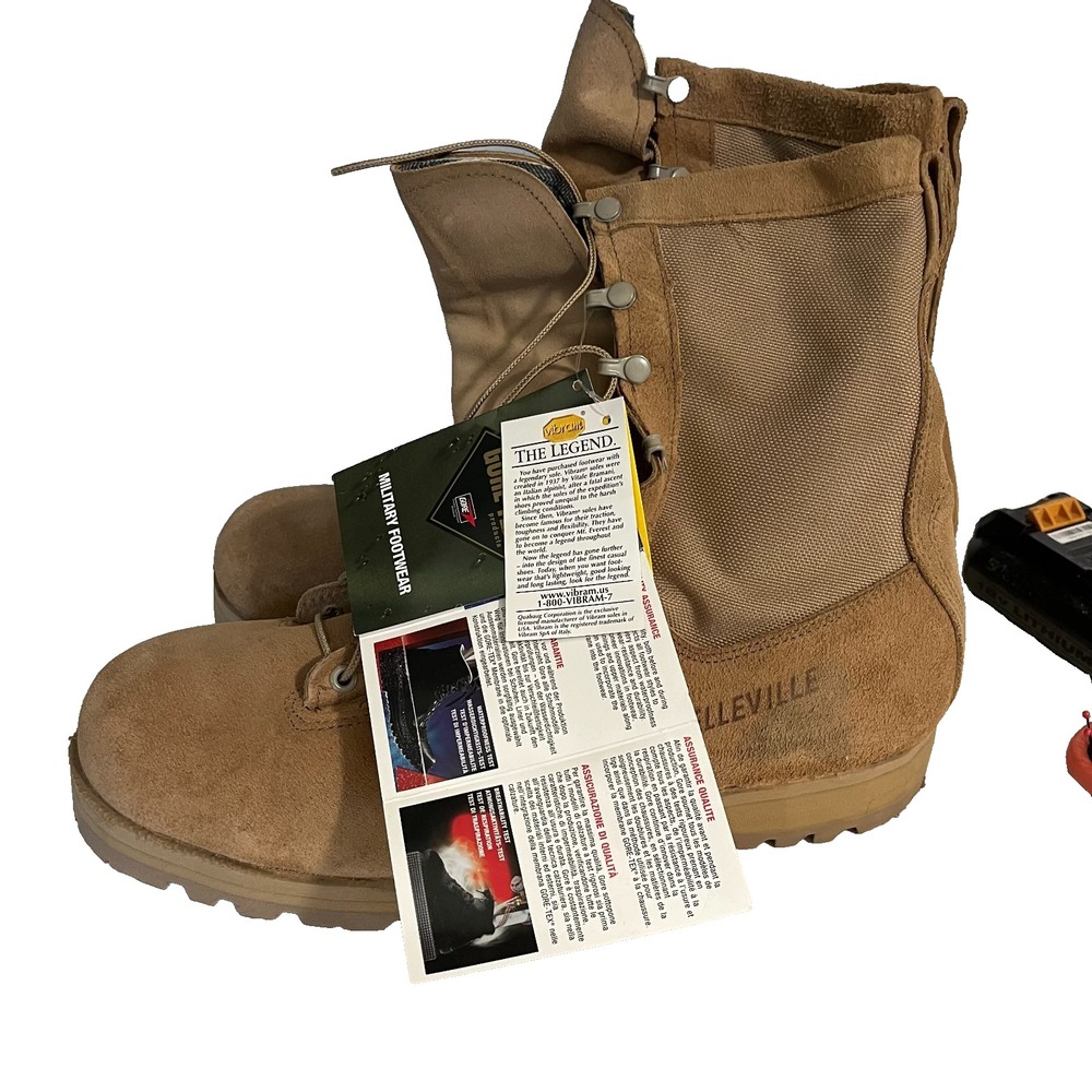 Belleville 790G Gore-Tex Military Combat Boots Coyote Brown Size 14 Wide Made US